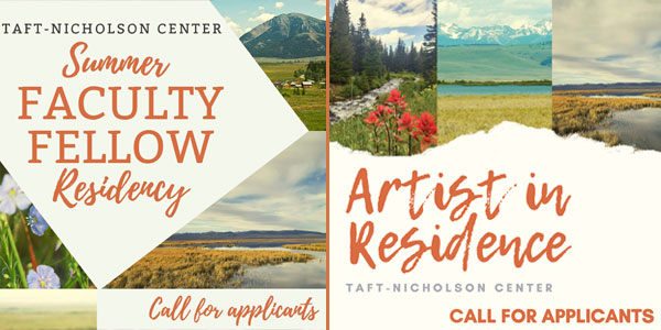 Taft-Nicholson Center Artist-in-Residence and Faculty Fellow 2021 Application Deadlines